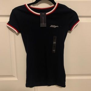 tommy hilfiger waist length tee